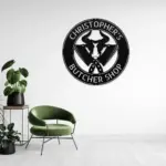 Custom Butcher Metal Sign