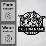 Custom Butterflies Metal Sign