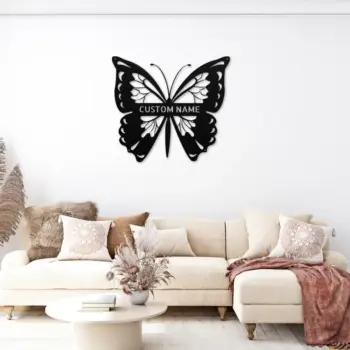 Custom Butterfly Metal Sign