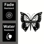 Custom Butterfly Metal Sign