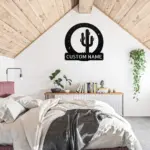 Custom Cactus Metal Sign