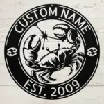 Custom Cancer Zodiac Metal Sign