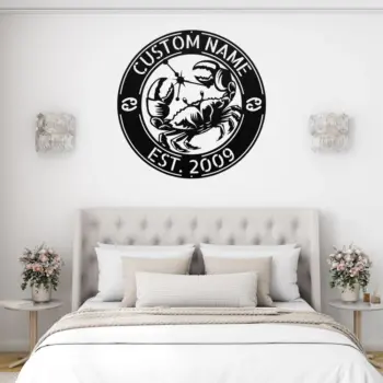 Custom Cancer Zodiac Metal Sign