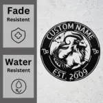 Custom Capricorn Zodiac Metal Sign