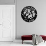 Custom Capricorn Zodiac Metal Sign