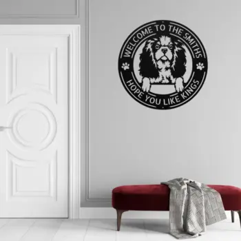 Custom Cavalier King Dog Metal Sign