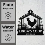Custom Chicken Metal Sign