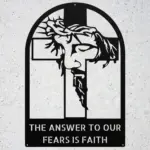 Custom Christ Cross Metal Sign