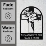 Custom Christ Cross Metal Sign