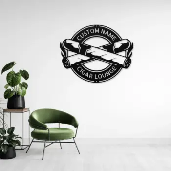 Custom Cigar Metal Sign