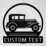 Custom Classic Car Metal Sign