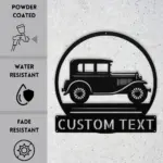 Custom Classic Car Metal Sign