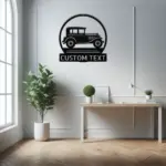 Custom Classic Car Metal Sign