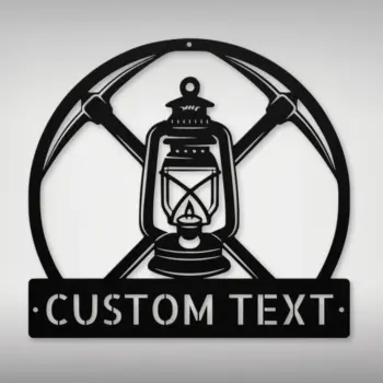Custom Coal Miner Metal Sign
