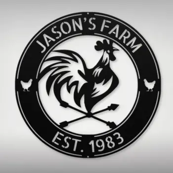 Custom Cock Metal Sign