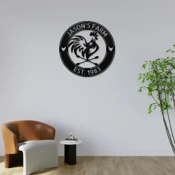 Custom Cock Metal Sign