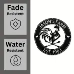 Custom Cock Metal Sign