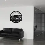 Custom Concrete Mixer Truck Metal Sign