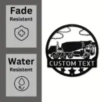 Custom Concrete Mixer Truck Metal Sign