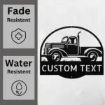 Custom Country Truck Metal Sign