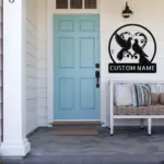 Custom Couple Birds Metal Sign