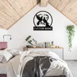 Custom Couple Birds Metal Sign