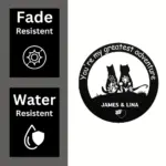 Custom Couple Cats Metal Sign