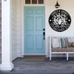 Custom Couple Giraffes Metal Sign