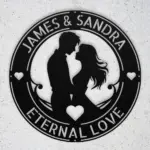 Personalized Couple Metal Wall Art Sign