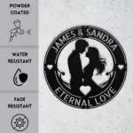 Personalized Couple Metal Wall Art Sign
