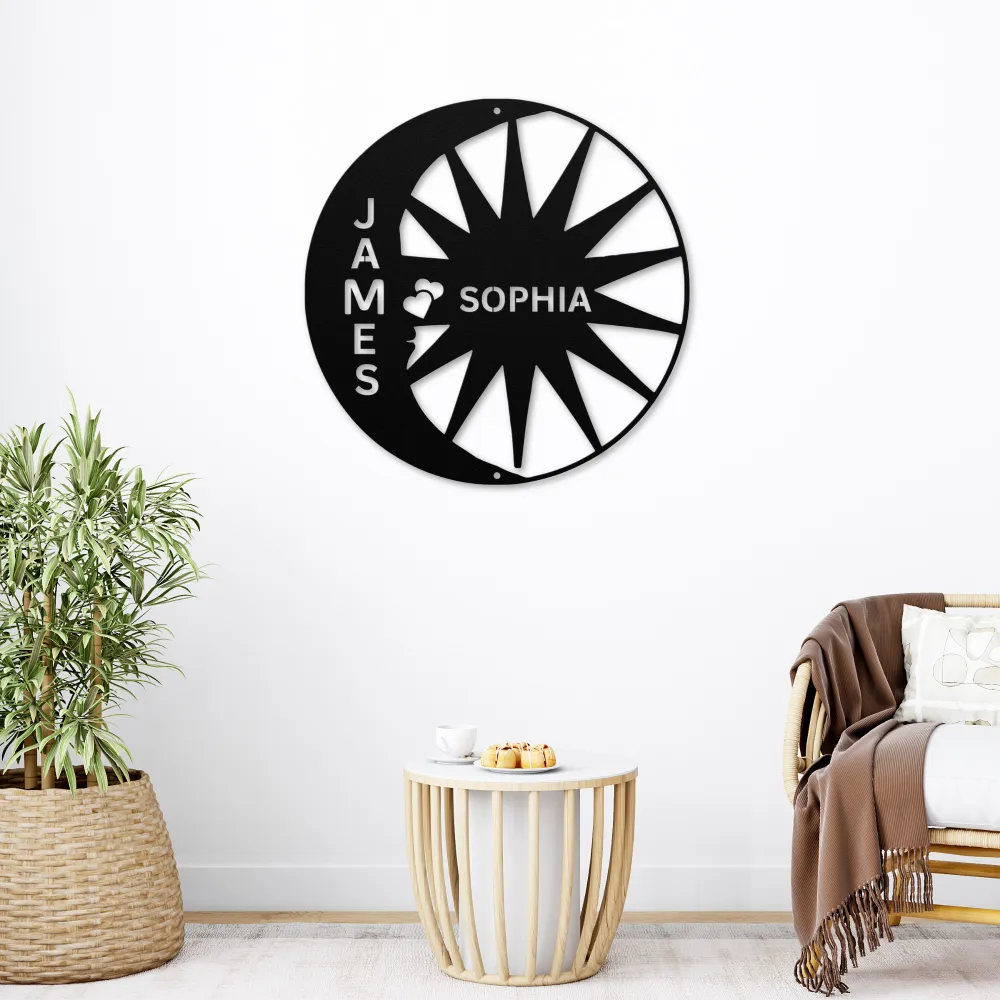 Custom Couple Names Metal Sign Custom Couple Names Metal Sign