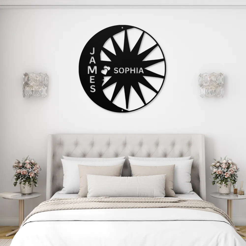 Custom Couple Names Metal Sign Custom Couple Names Metal Sign