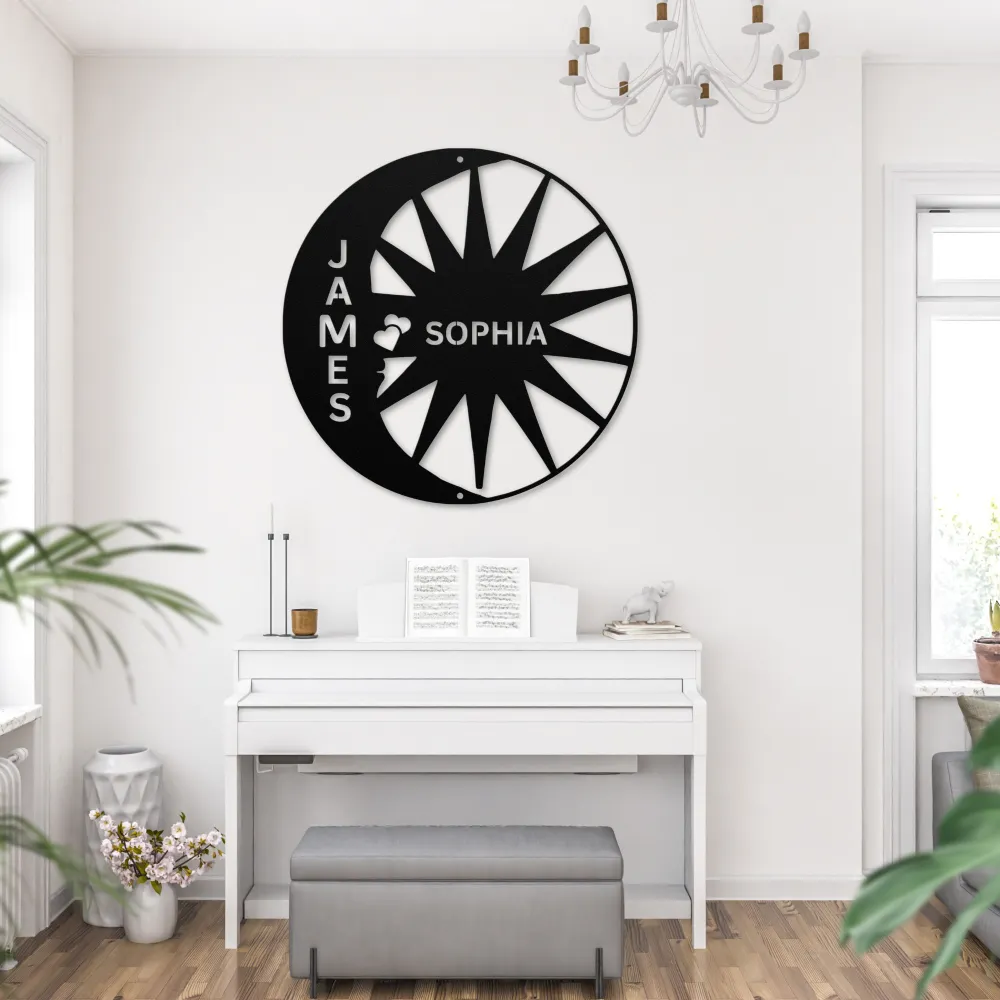 Custom Couple Names Metal Sign Custom Couple Names Metal Sign