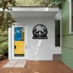 Custom Couple Wolf Metal Sign
