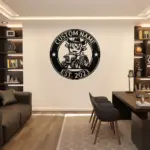 Custom Cow Tractor Metal Sign