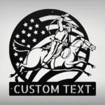Custom Cowboy Rustic Metal Sign