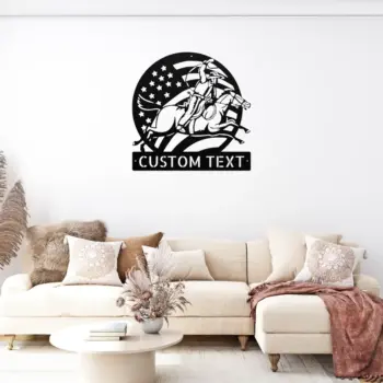 Custom Cowboy Rustic Metal Sign