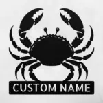 Custom Crab Metal Sign