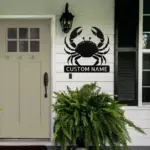 Custom Crab Metal Sign