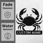Custom Crab Metal Sign
