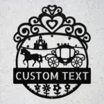 Custom Crown Carriage Metal Sign