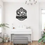 Custom Crown Carriage Metal Sign