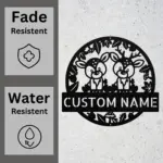 Custom Cute Deer Metal Sign