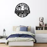 Custom Cute Monkeys Metal Sign