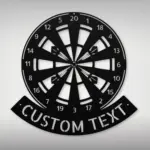 Custom Dart Board Metal Sign