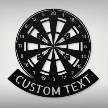 Custom Dart Board Metal Sign