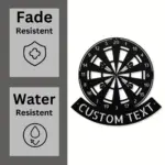 Custom Dart Board Metal Sign