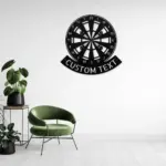 Custom Dart Board Metal Sign
