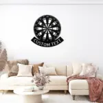 Custom Dart Board Metal Sign