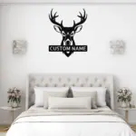 Custom Deer Antler Metal Sign